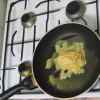 Kartoffelteig in der Pfanne Kartoffelteig in der Pfanne
